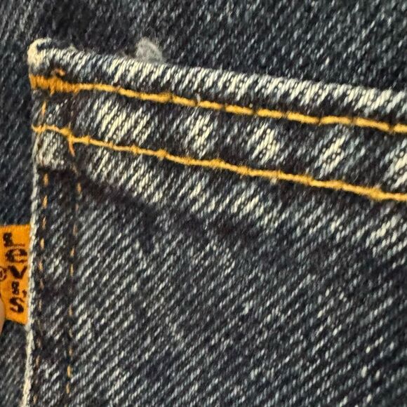 Levi’s 10962 More Relaxed Fit Tapered Leg Jeans Orange Tag Vintage 90s Size 11 - Picture 5 of 6